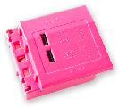 USB充电模块 (粉红色)