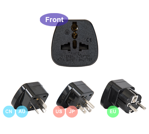 3個全球通轉換插頭組合